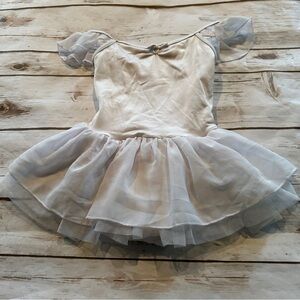 Mirella white ballet leotard vguc 4-6